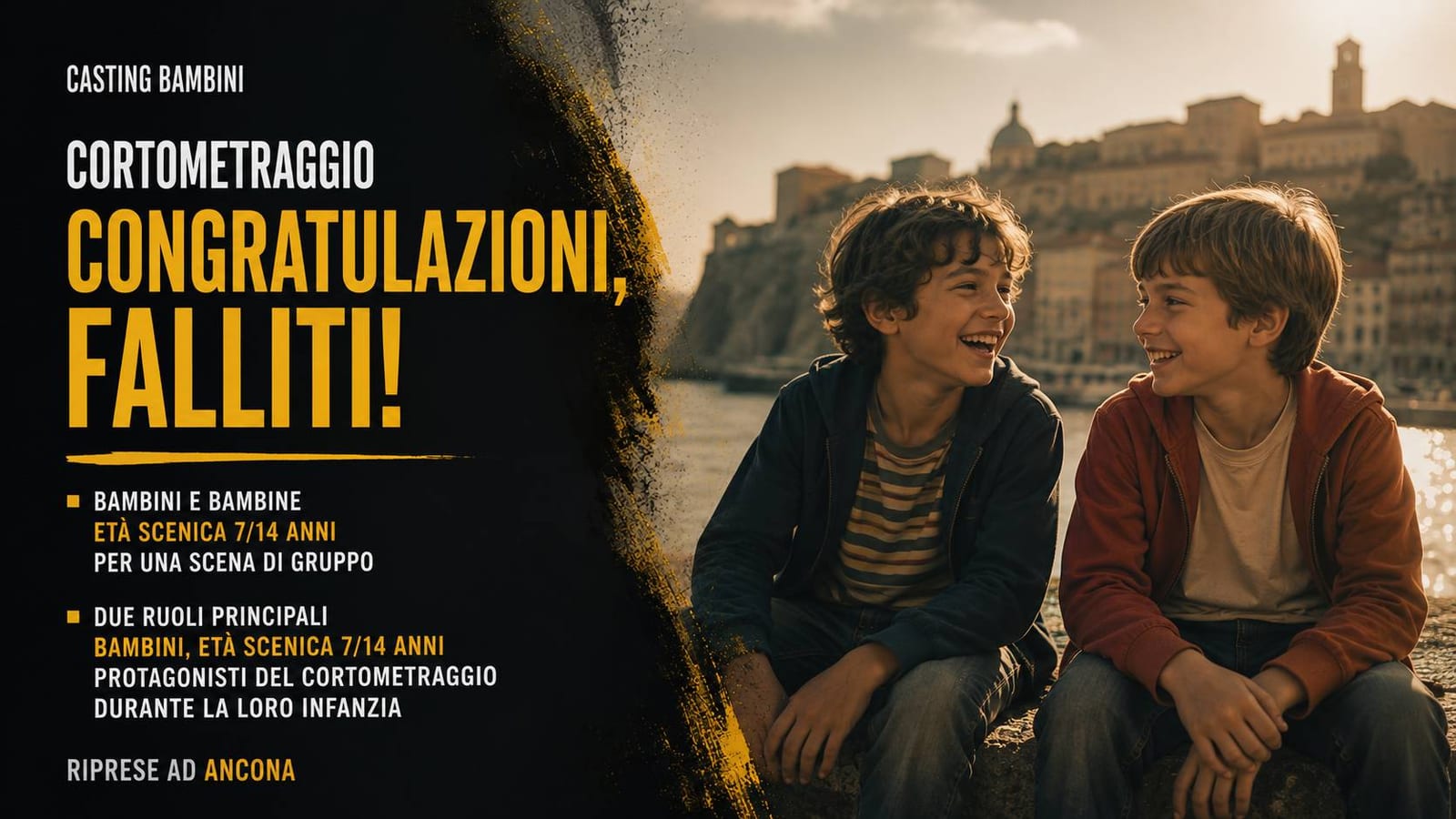 Casting bambini per corto "Congratulazioni, falliti!" ad Ancona