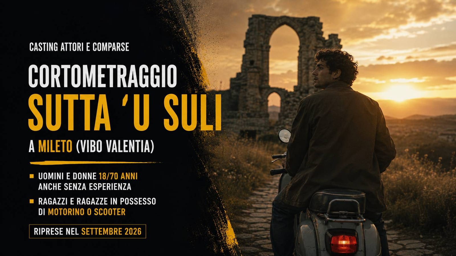 Casting comparse per corto "Sutta 'u Suli" a Mileto in Calabria