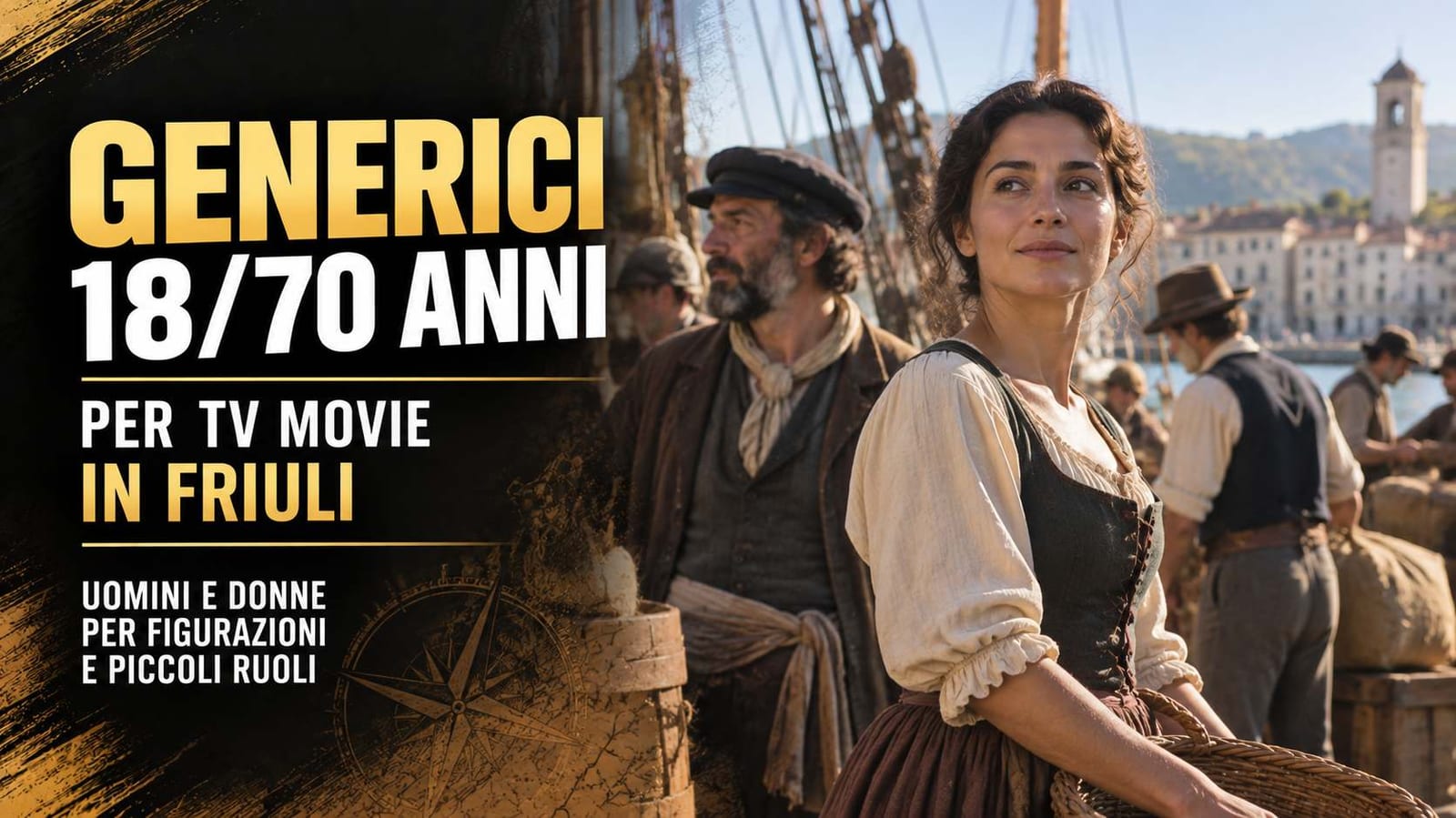 Casting figurazioni 18/70 anni per "Storia di un marinaio" in Friuli