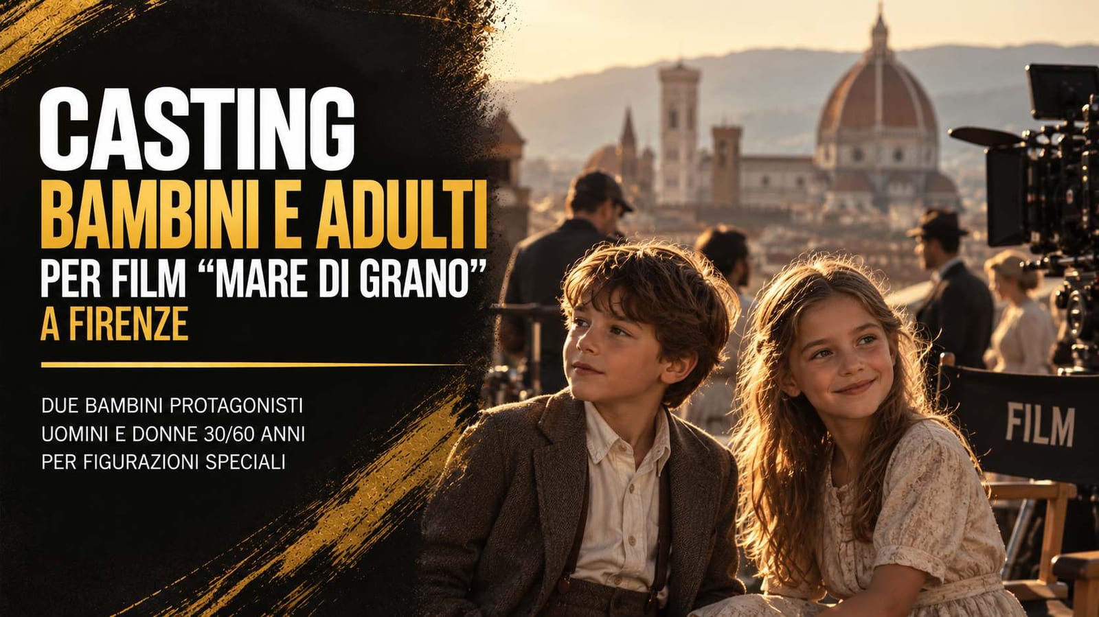 Casting bambini e adulti per film "Mare di Grano" a Firenze