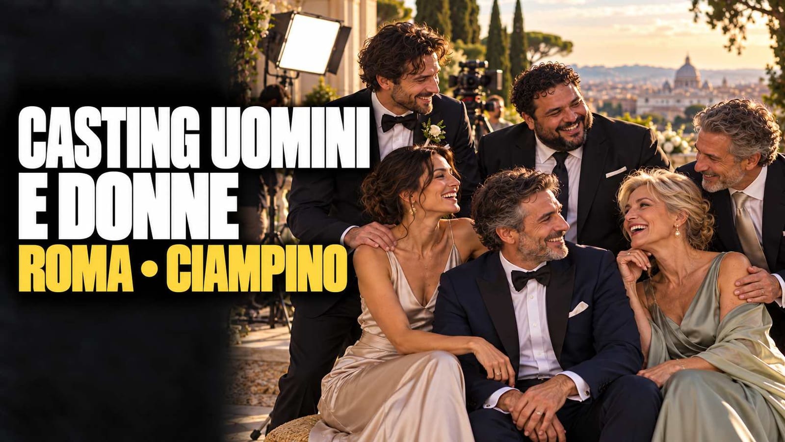 Casting uomini e donne per video promozionale a Roma