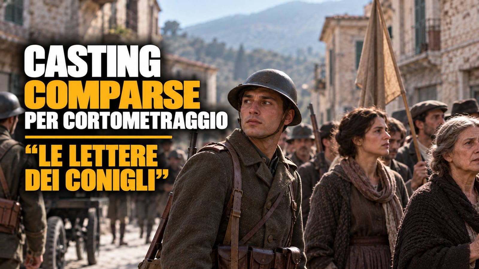 Casting comparse per cortometraggio "Le lettere dei conigli" ad Ascoli