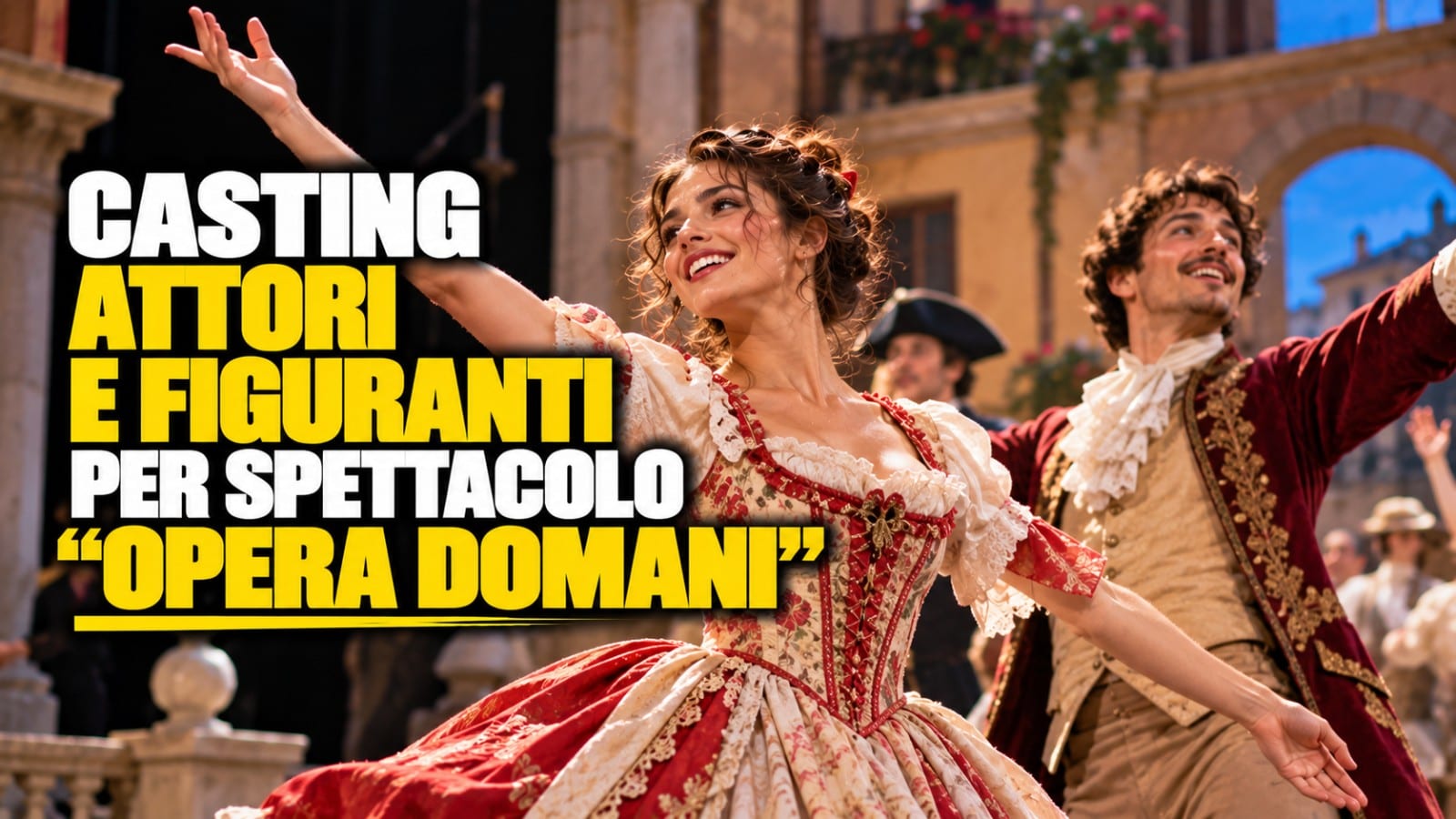 Casting attori e figuranti per spettacolo "Opera domani" a Como