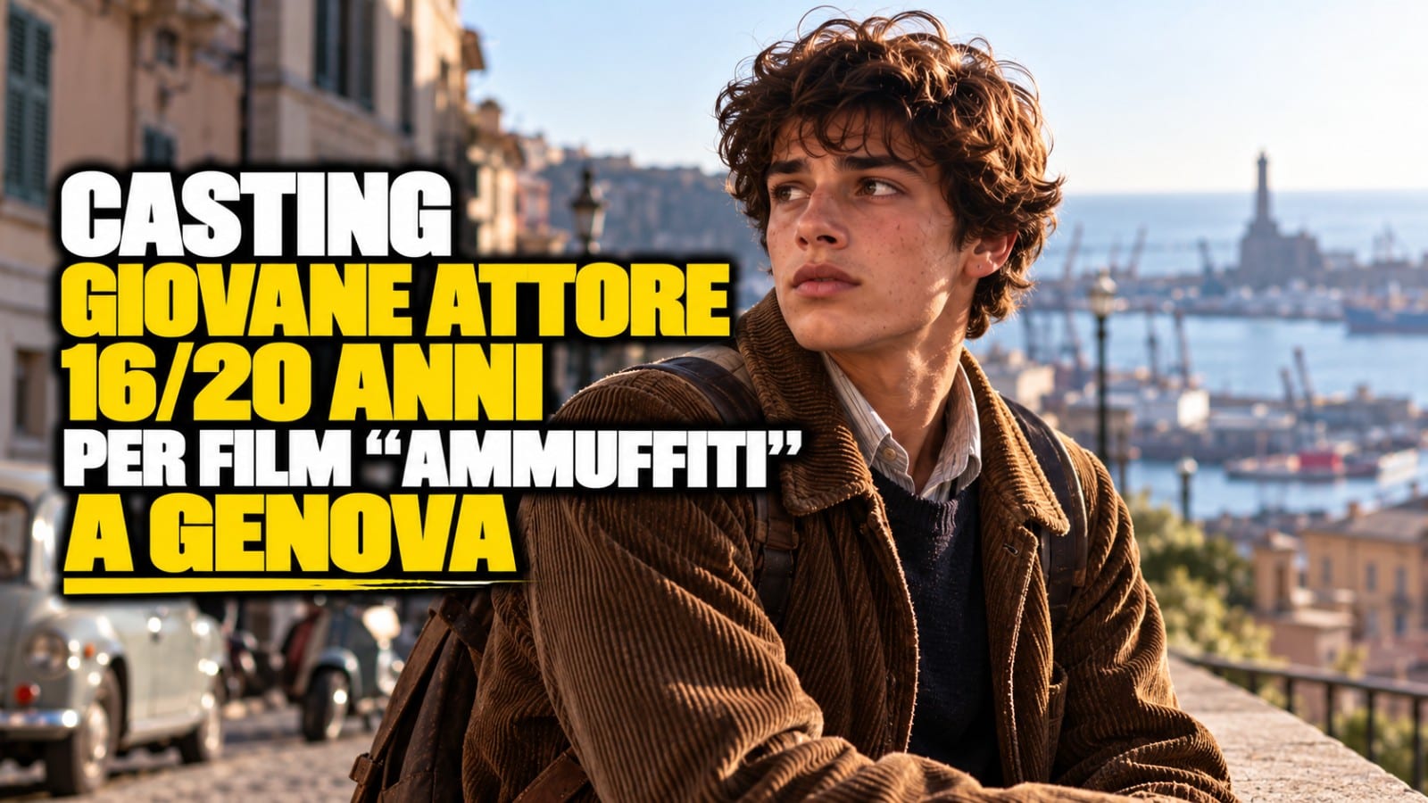 Casting giovane attore 16/20 anni per film "Ammuffiti" a Genova