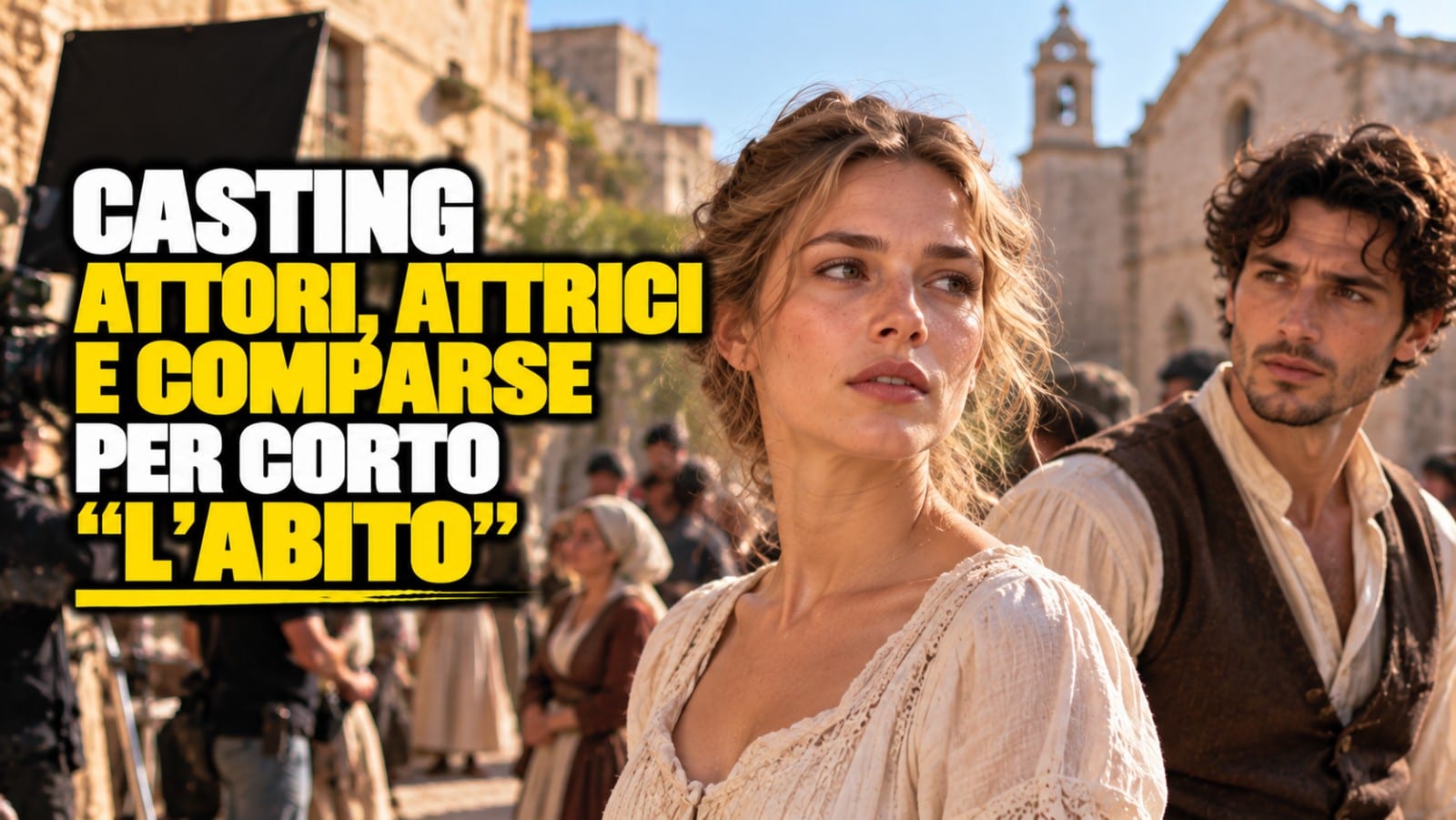 Casting attori, attrici e comparse per corto "L’Abito" in Puglia